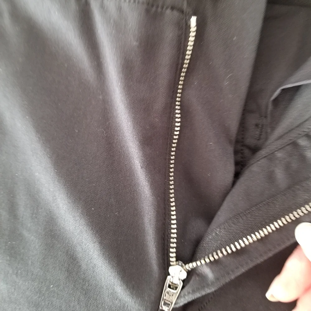 Golden Goose High Rise Tapered Leg Chino Pants Size S Small Black - Picture 7 of 11